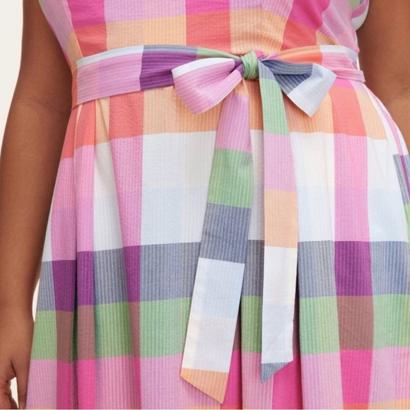 Kate Spade x Target Multicolor Plaid Women's Dress XL NWT - Picture 3 of 3